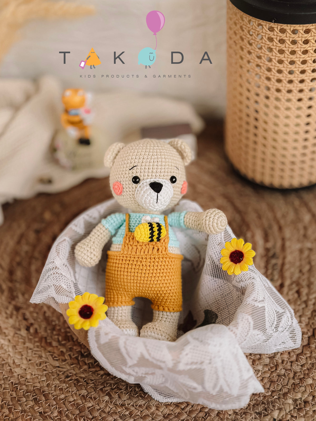 Crochet Bear with Bee🧸🐝