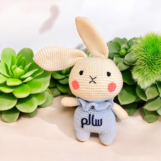 Handmade Bunny Blue Toy