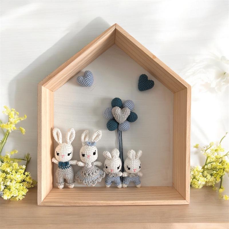 Customized Wooden Frame with Handmade Toys